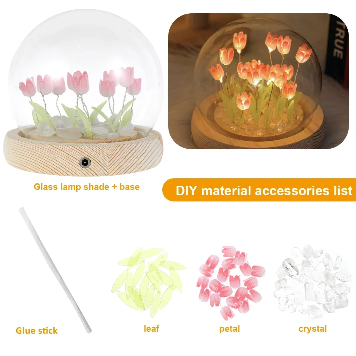 Tulip Glow™ – Eternal Bloom DIY Night Light